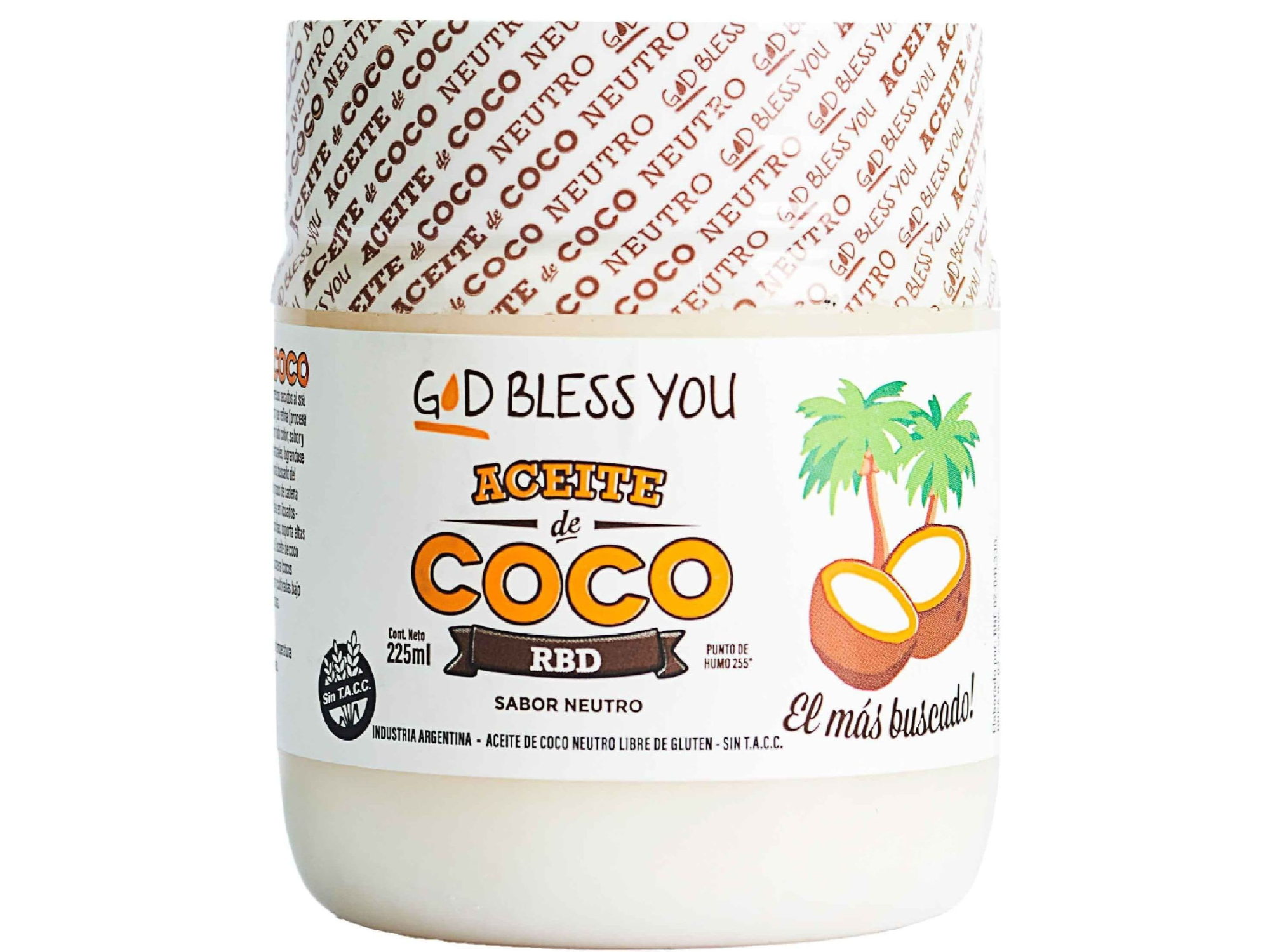 Aceite de coco neutro - GOD BLESS YOU