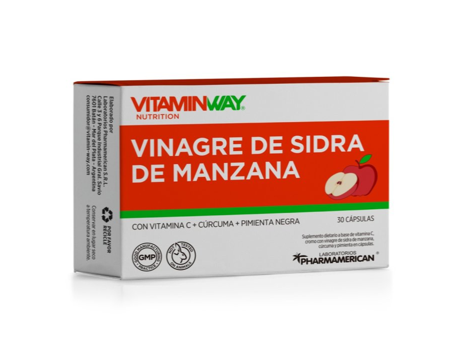 VINAGRE DE SIDRA DE MANZANA x 30 cápsulas