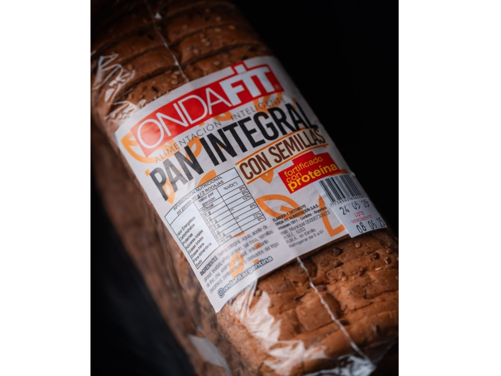 Pan integral Proteico con semillas x 500 gr