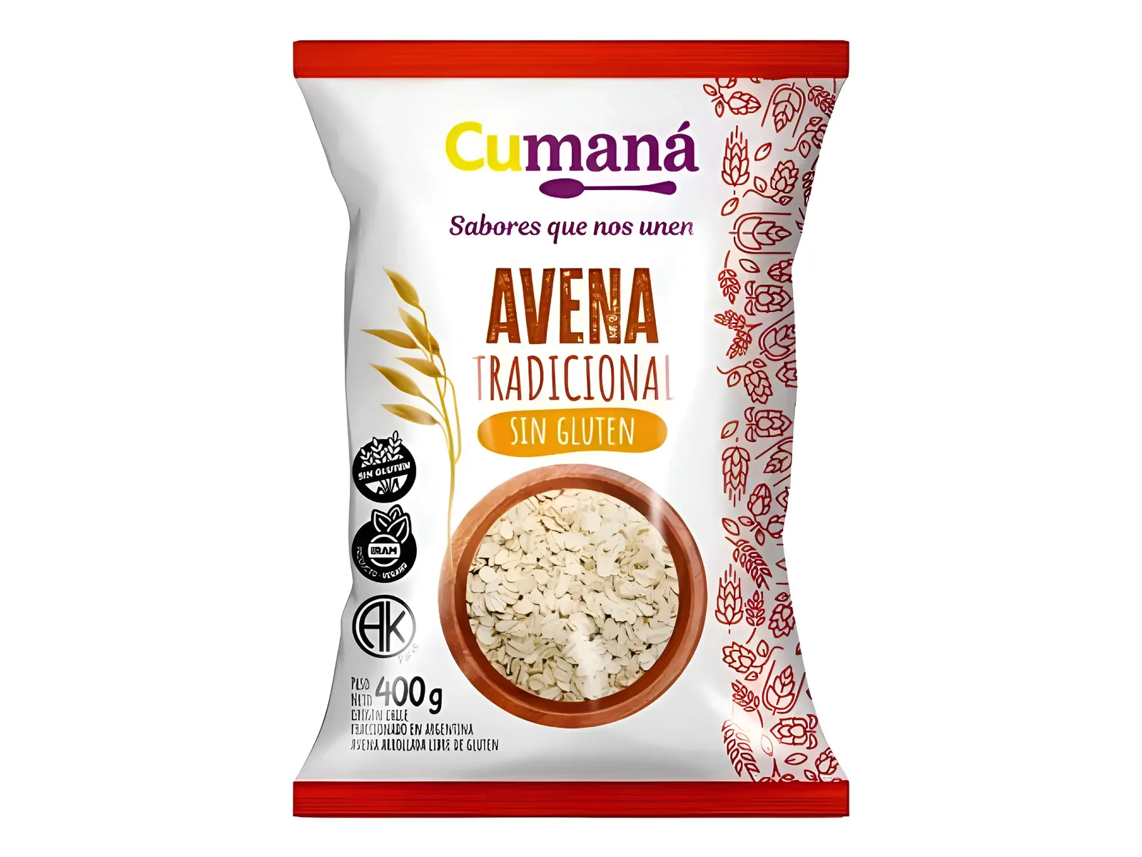 Avena SIN TACC Cumana x 400gr