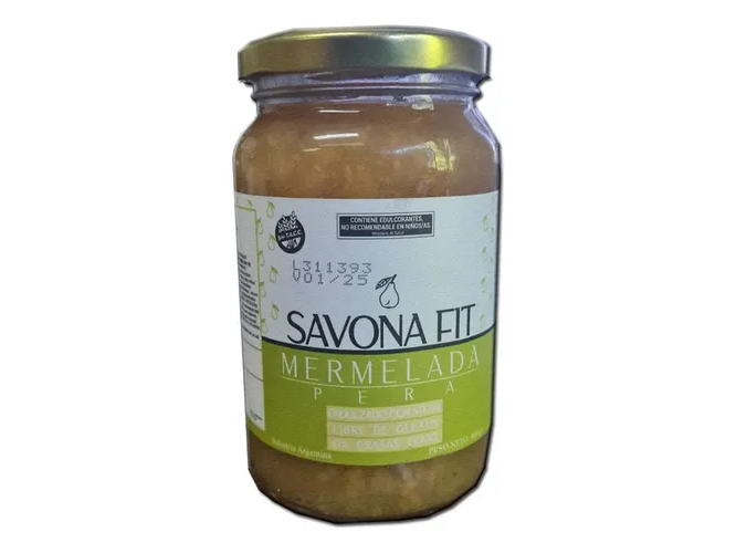 Mermelada de pera x400 gr Savona Fit