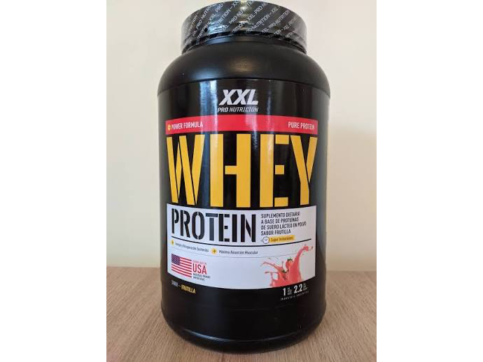 Whey Protein x 2 lb x 30 serv - Vainilla - Frutilla DOY PACK - XXL NUTRITIO