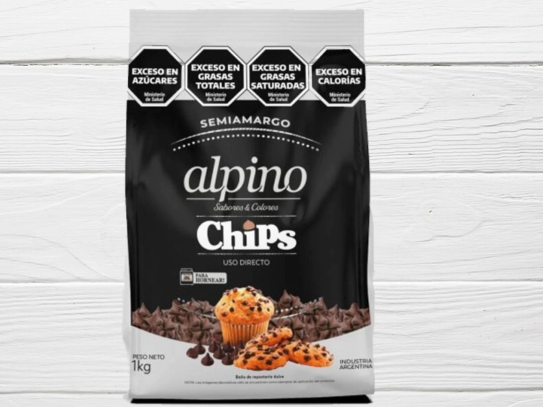Chips de chocolate semiamargo alpino