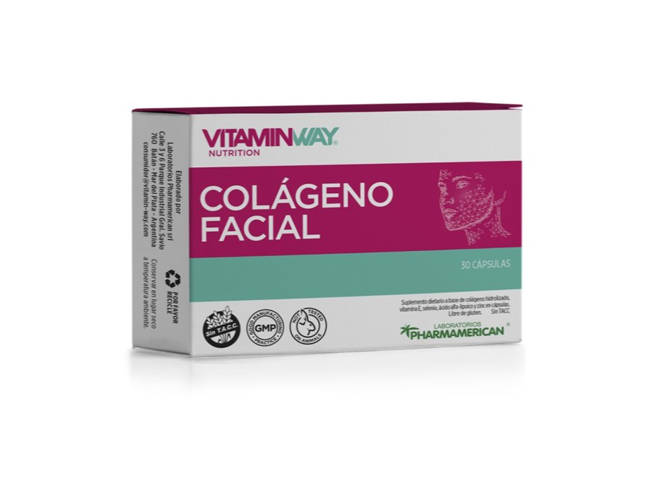 COLAGENO FACIAL 30CAPSULAS-VITAMINWAY