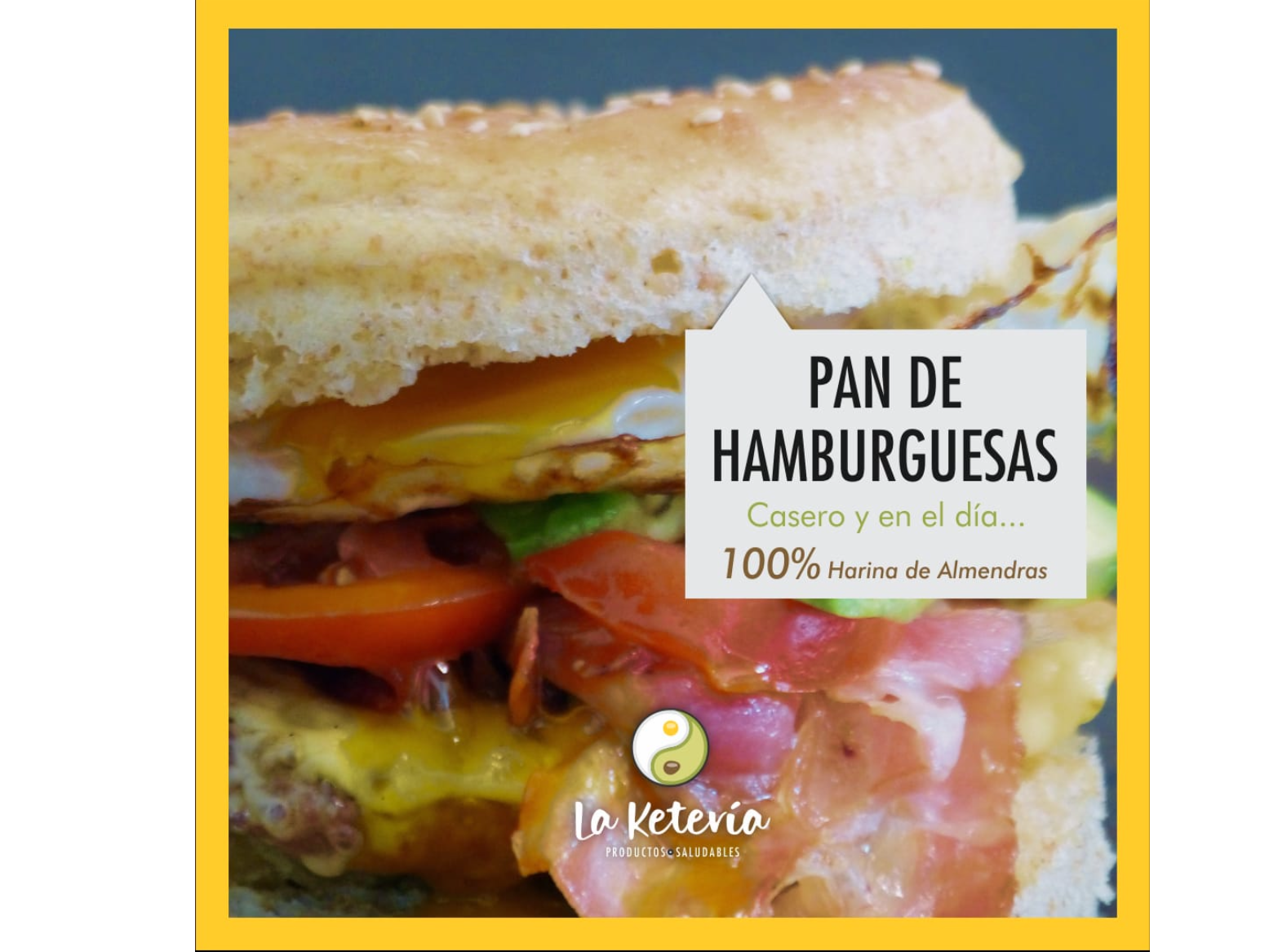 Pan de hamburguesas KETO x 2 unidades