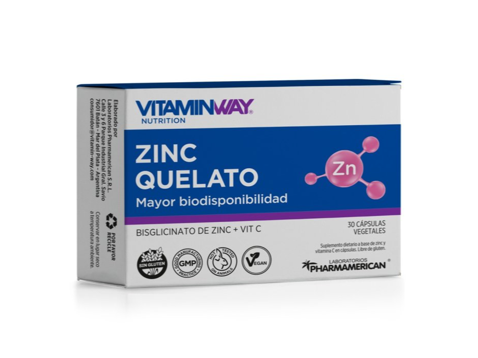 Zinc Quelato 30 cápsulas