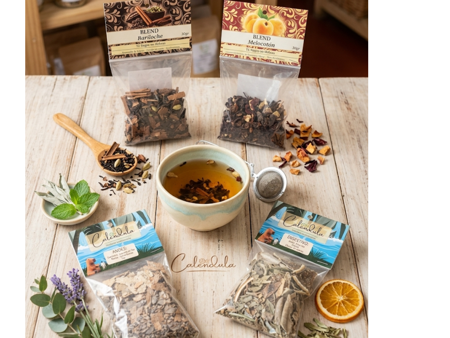 BLENDS MELOCOTON x 30 GR (te negro, trozos de damasco turco, flor de hibiscus)