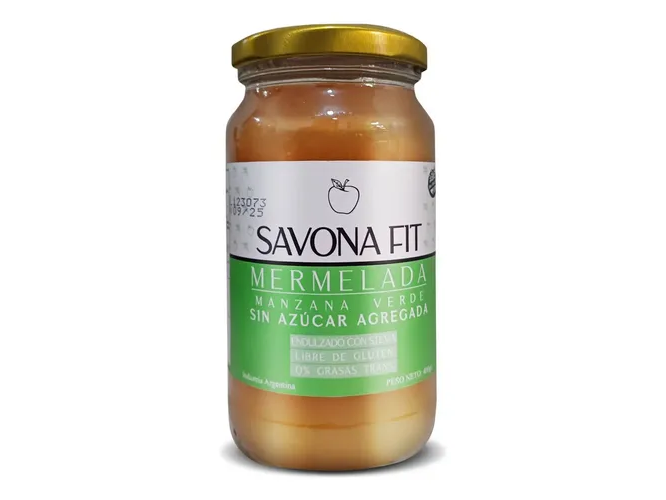 Mermelada de manzana verde x400 gr Savona Fit