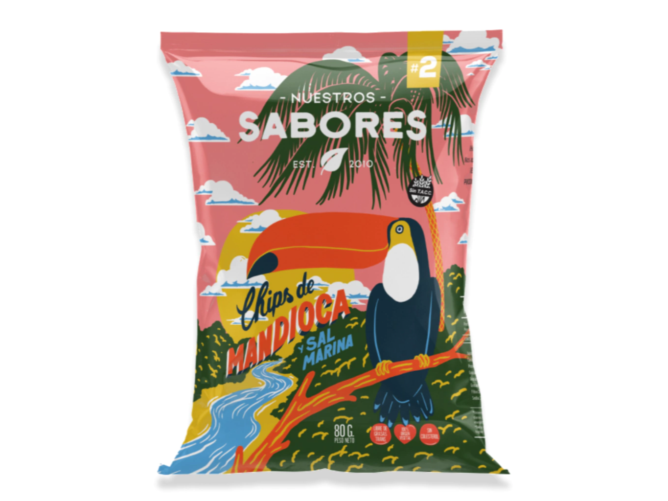 CHIPS de mandioca y sal marina - Nuestros Sabores SIN TACC