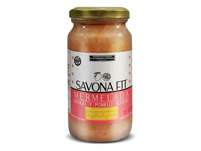 Mermelada de pomelo y mango con stevia x400 gr Savona Fit