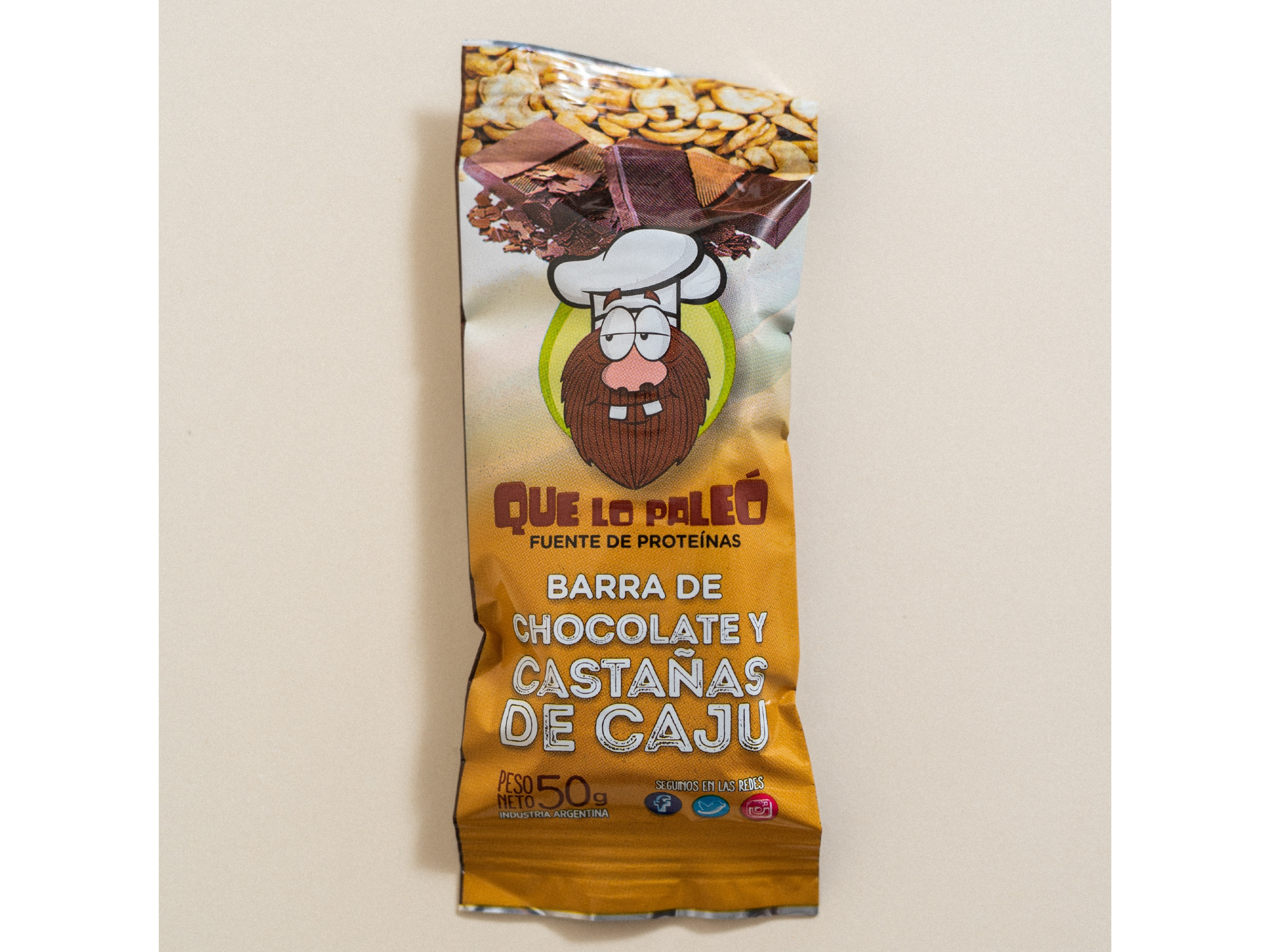 Barritas proteicas de castañas de caju y chocolate negro - QUE LO PAELO