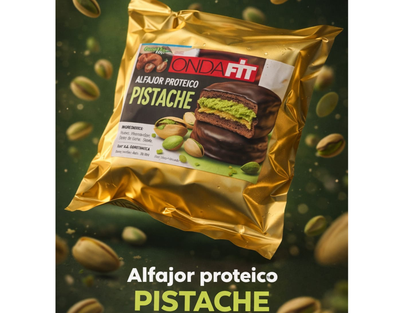Alfajor Preoteico PISTACHO