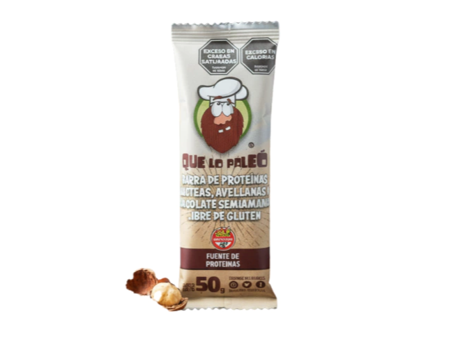 Barritas proteicas con avellanas y chocolate negro  - QUE LO PALEO