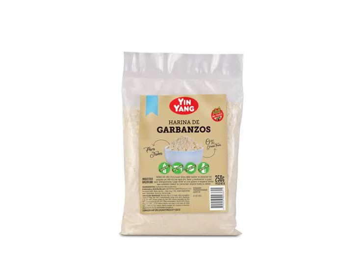 Harina de garbanzo p/FAINA 250gr YIN YAN C/SELLO SIN TACC