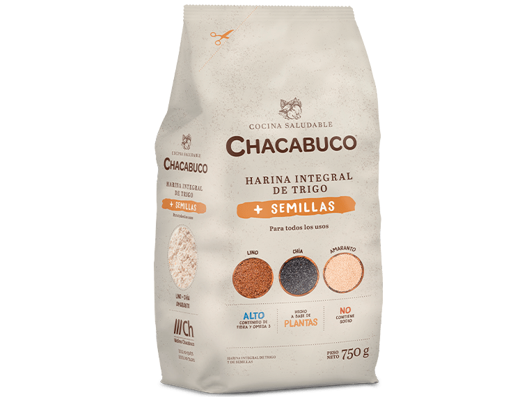 Harina integral con semillas x 750 gr