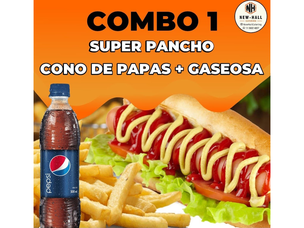 Super pancho + cono de papas + Gaseosa 500 CC.
