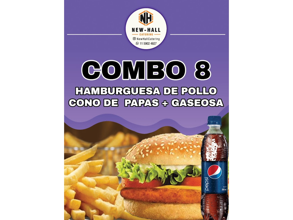 🍔 Hamburguesa de Pollo + Papas Crocantes + Gaseosa 500cc