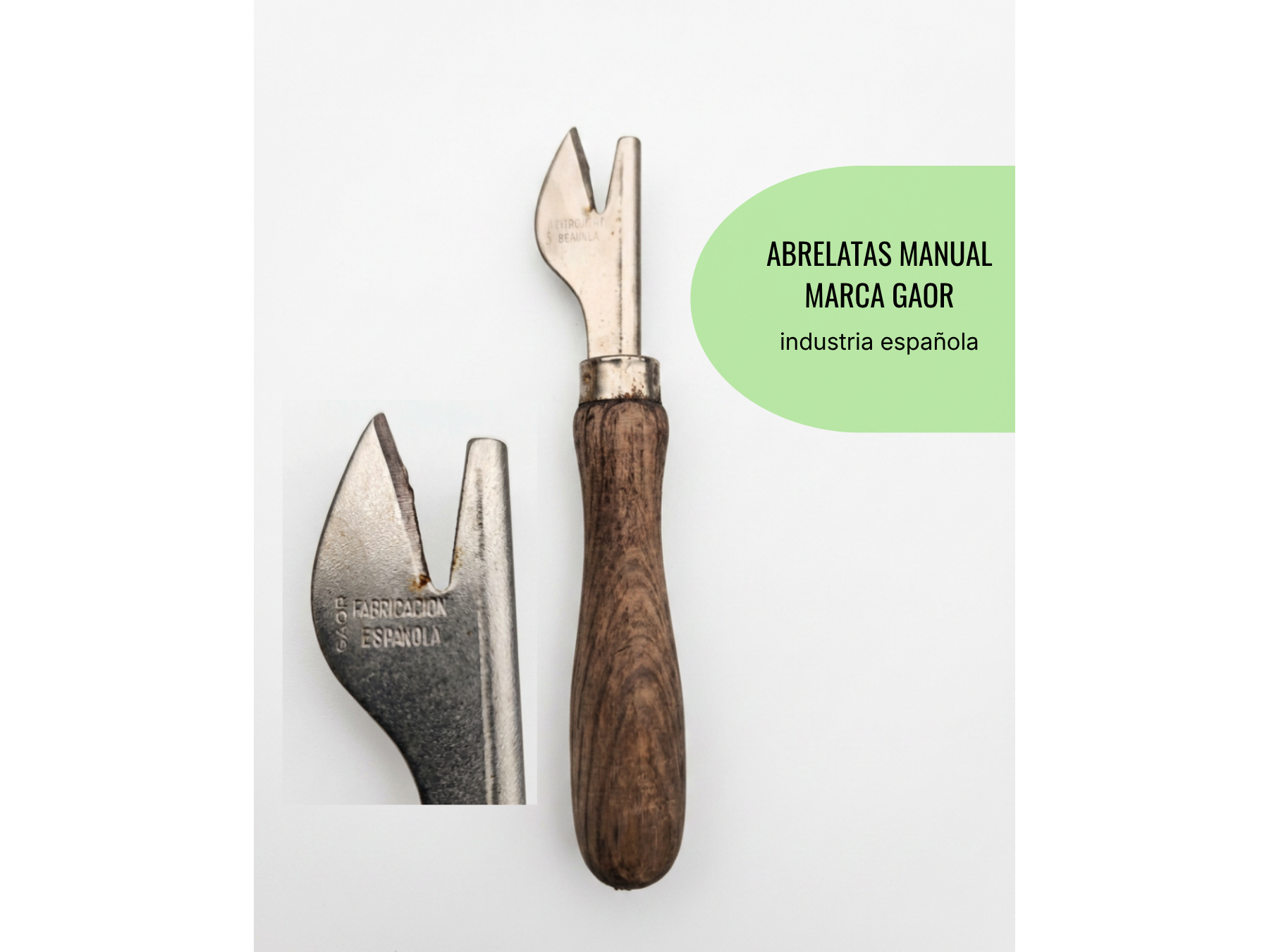 Antiguo Abrelatas - Marca Gaor