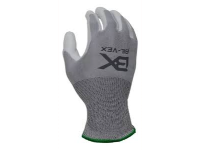 GUANTE TEJIIDO POLIAMIDA PU GRIS  (socca - 08-PU-25VT10)