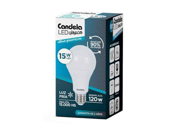 LAMPARA LED 15W FRIA (3h - LED15F)