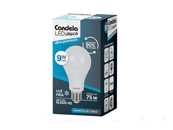 Lampara led 9w fria (3h - LED9F)