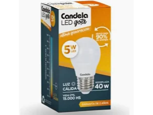 Lampara led gota 5w e27 luz calida (LD5WLC)