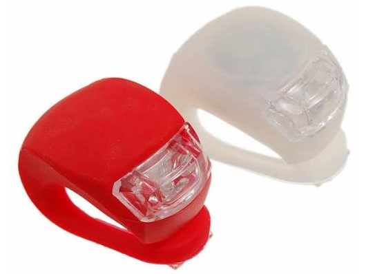 LUZ PARA BICICLETA CUERPO DE SILICONA (3 MODOS) (socca - EVOL4151)