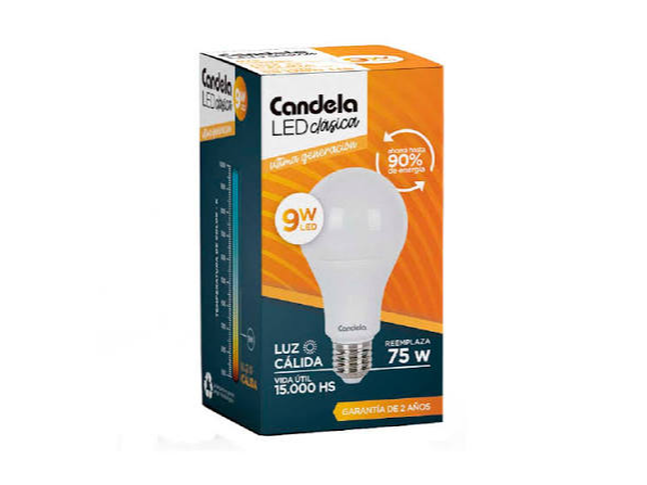 LAMPARA LED 9W CALIDA (3h - LED9C)