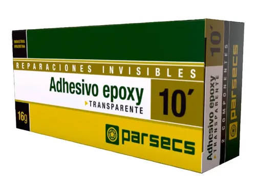 Adhesivo epoxy 10 min. Transparente x 16 g (s&r - 1501016.0)