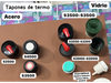 Tapones Termo Acero y vidrio
