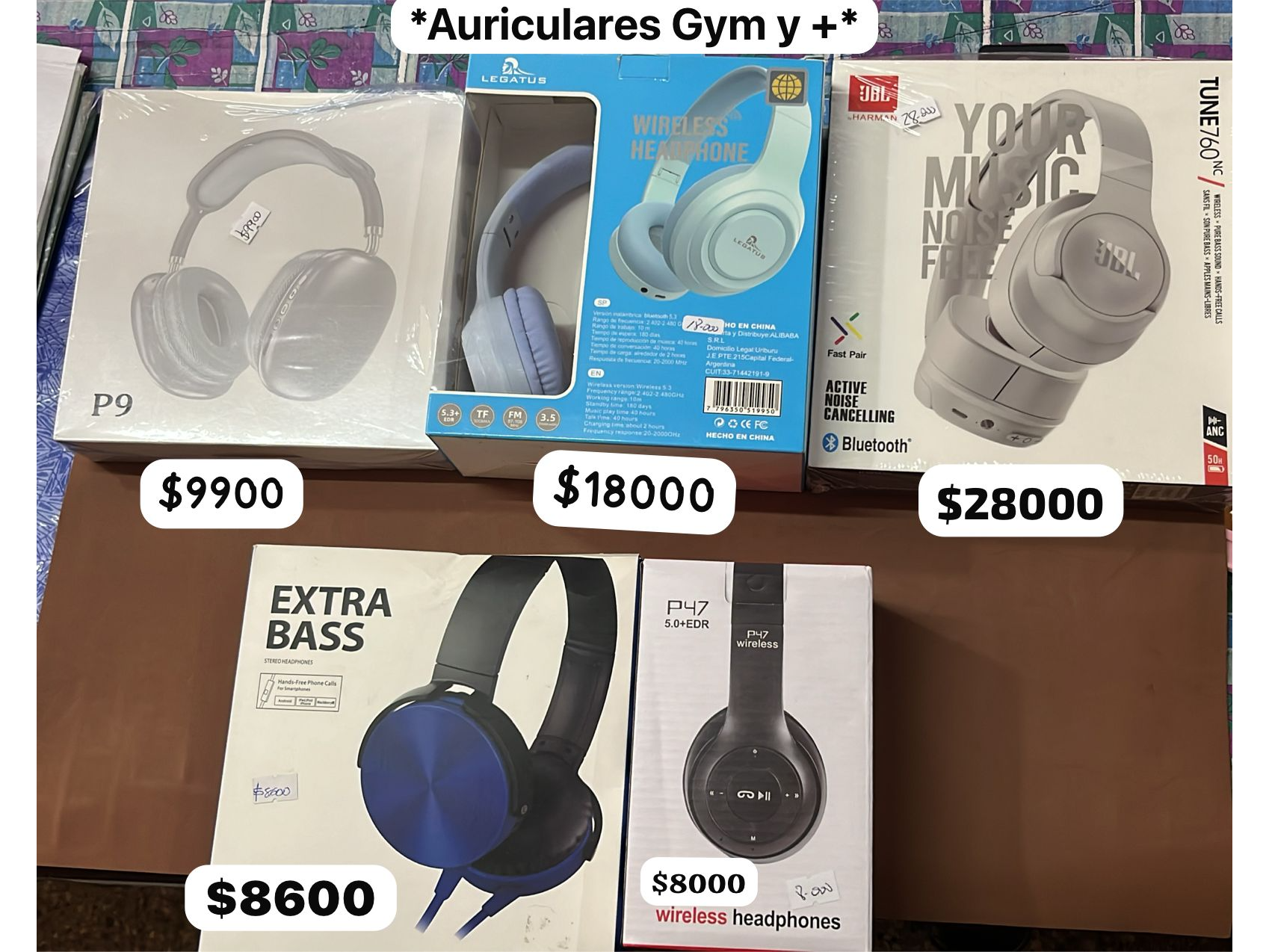 Auriculares para Gym y +