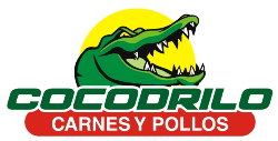 Logo cocodrilo carnes y pollos