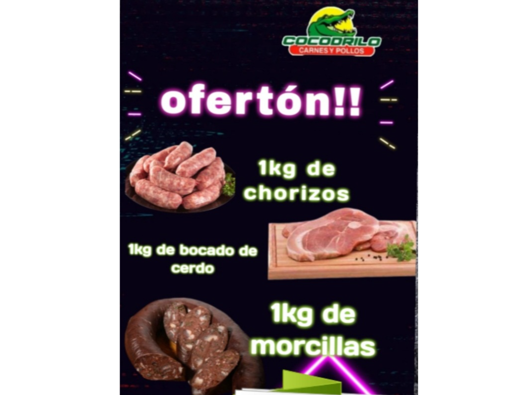 Chori/morcilla y bocado de cerdo