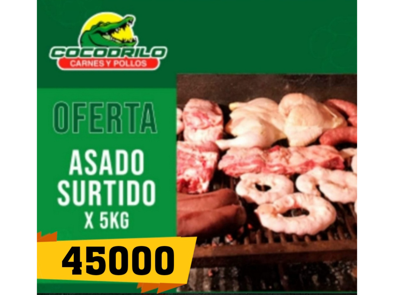 Asado surtido por 5kg