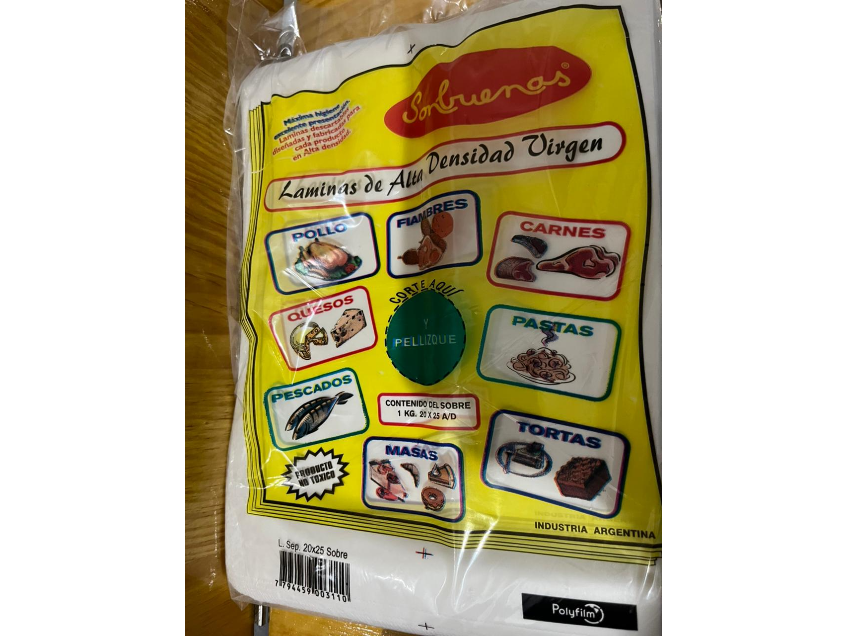 separador en lamina 20*25 x1kg