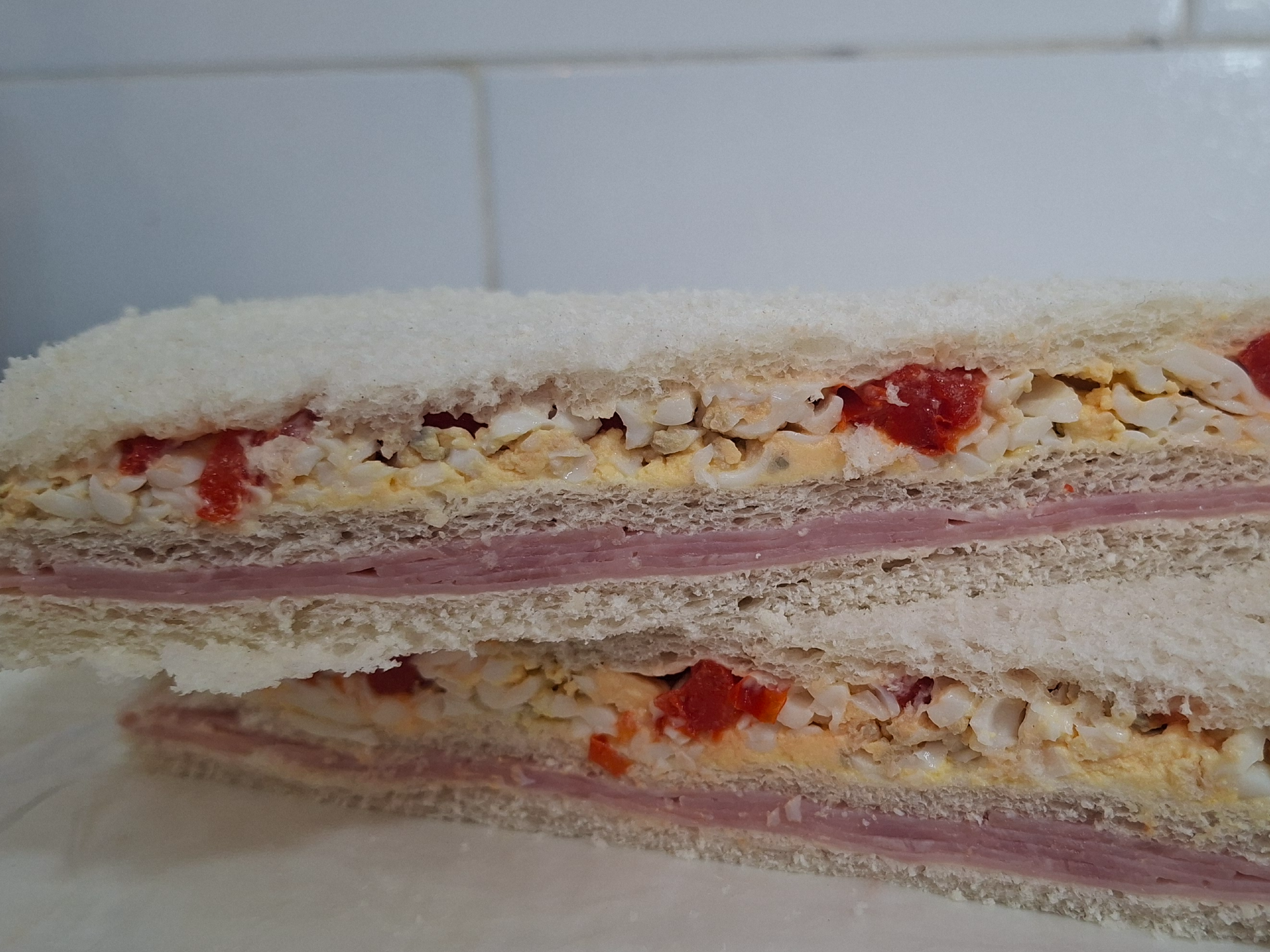 Jamon morron y huevo [plancha x 3 ]