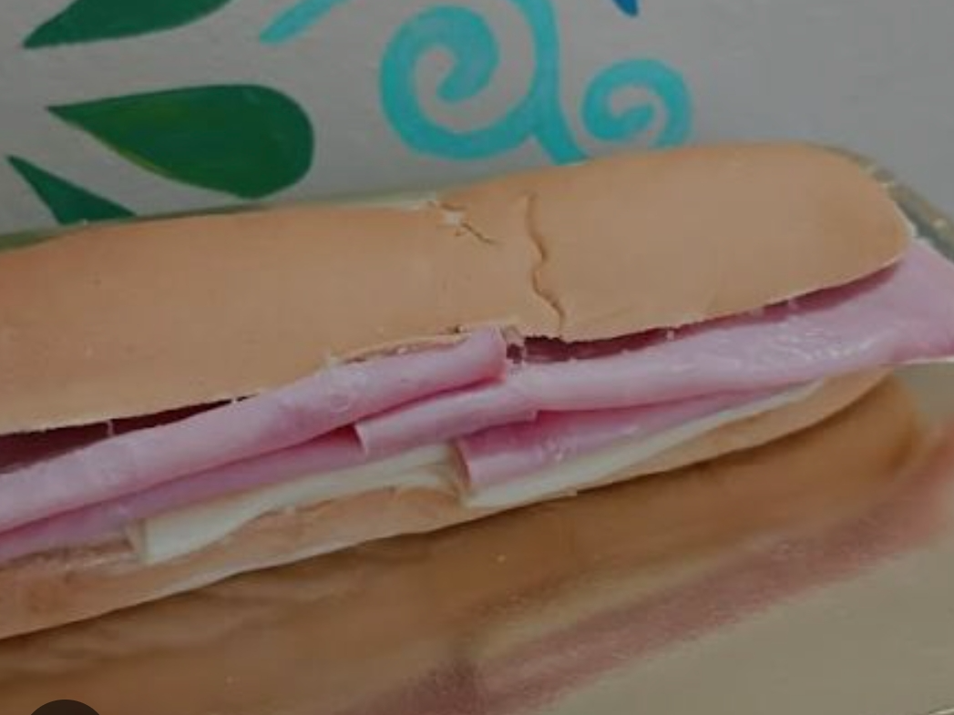 Pebeton de jamon y queso