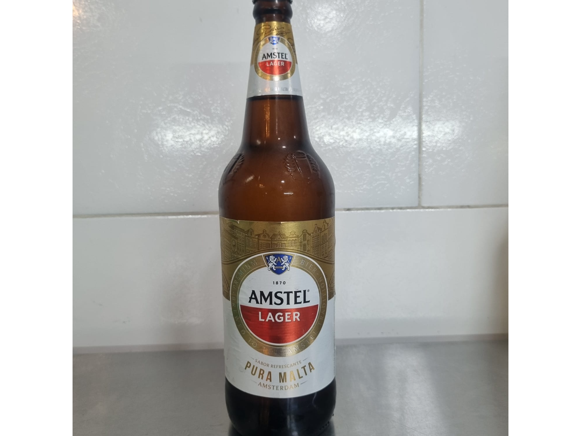Cerveza amstel 1 lt.