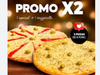 1 pizza jamon crudo y rucula + 1 pizza muzarella