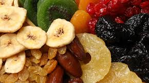 Frutas deshidratadas