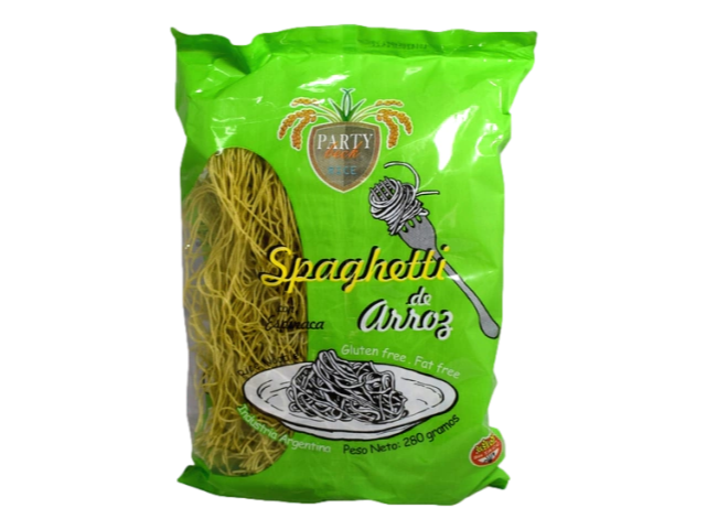 Fideos de Arroz Party Beck fino de espinaca