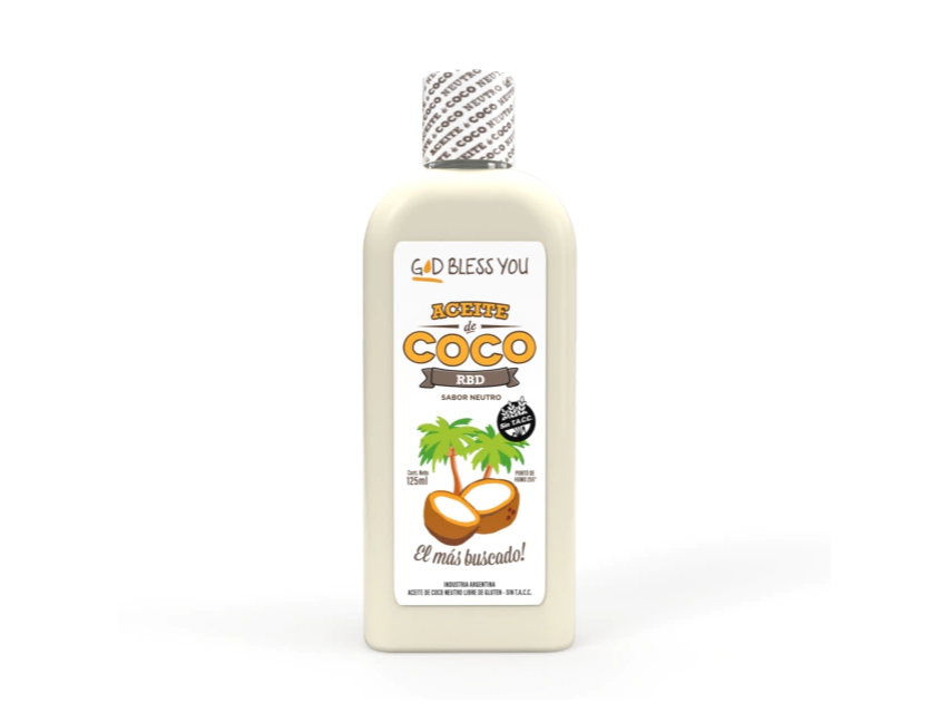 Aceite de coco neutro “God Bless You” 125 ml