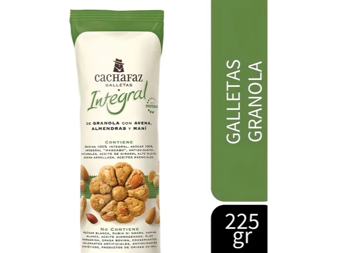 Galleta integral Cachafaz granola 225 gr