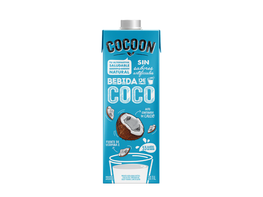Leche de coco sin azúcar Cocoon 1 lt