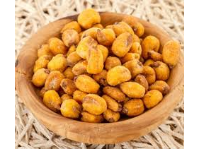 Maíz frito mostaza y miel