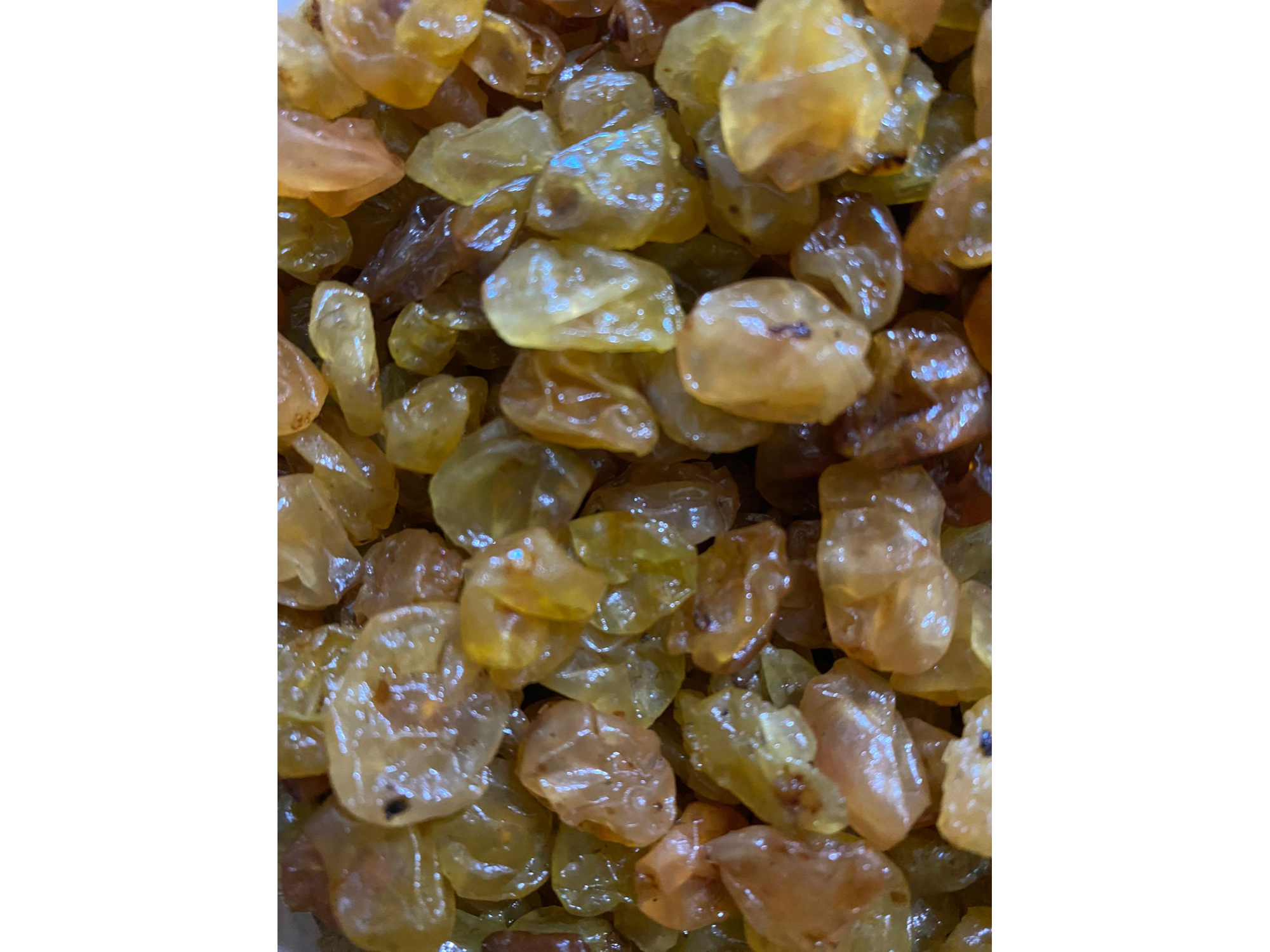 Pasas de uva rubias