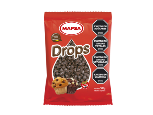 Chips clásicos Mapsa chocolate negro