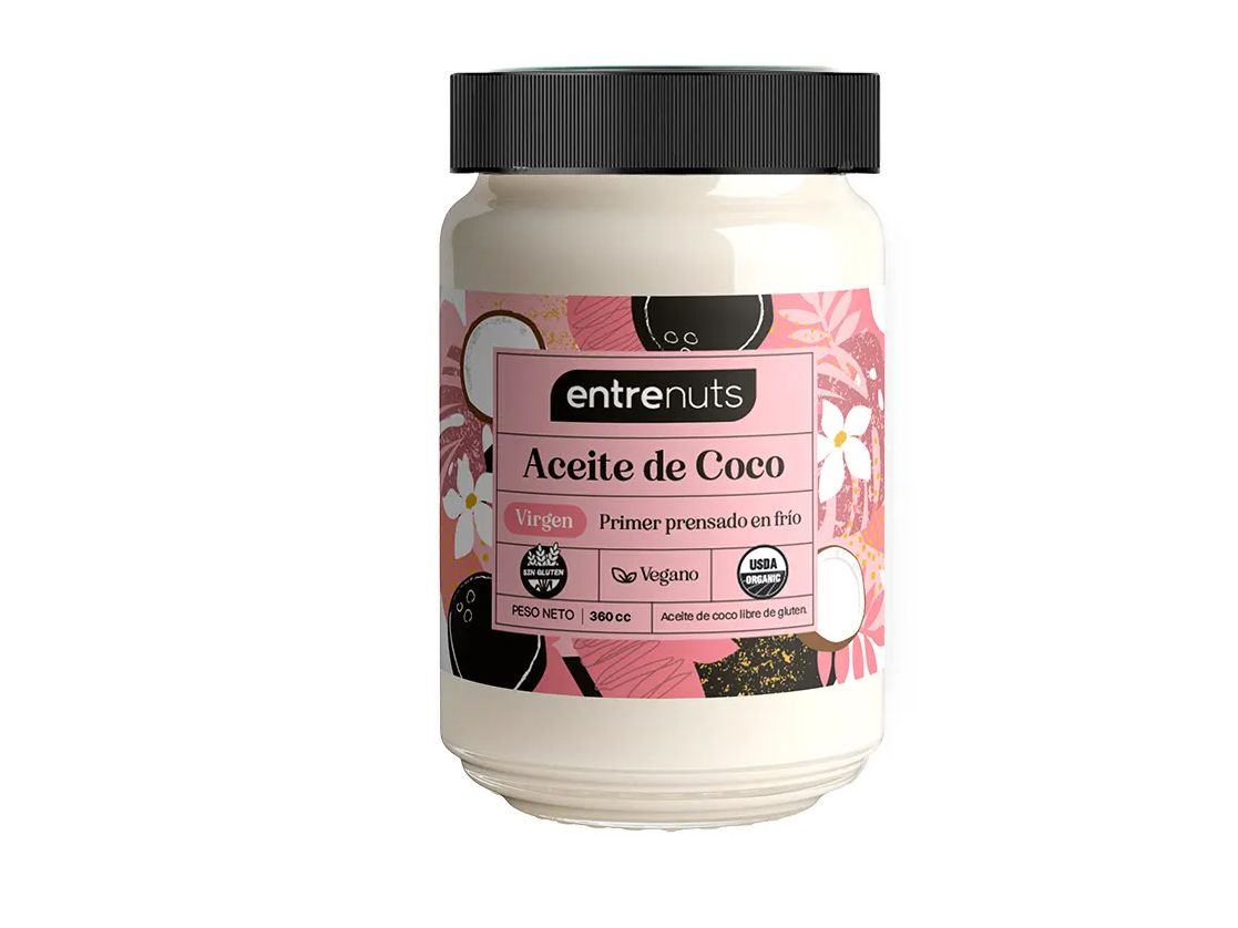 Aceite de coco Entrenuts virgen 360 ml
