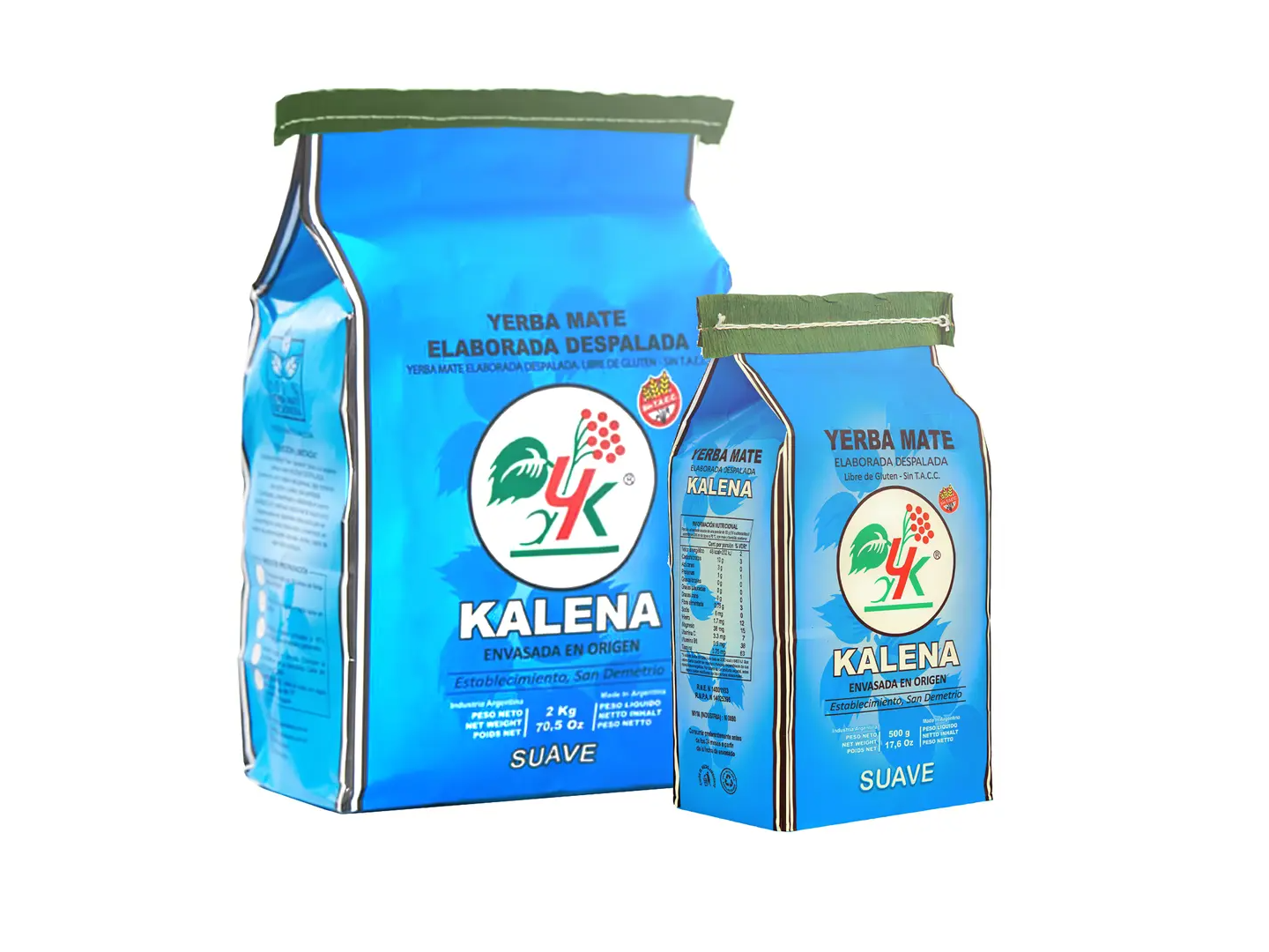 KALENA - YERBA MATE DESPALADA SUAVE 500G