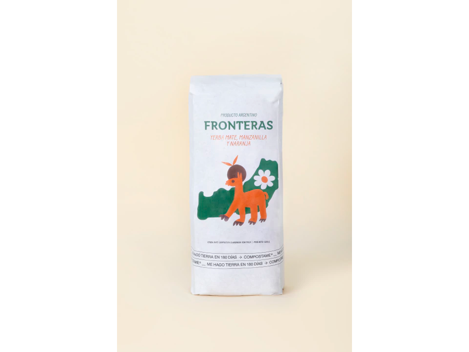 FRONTERAS - YERBA MATE, MANZANILLA Y NARANJA 500G